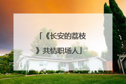 《长安的荔枝》共情职场人