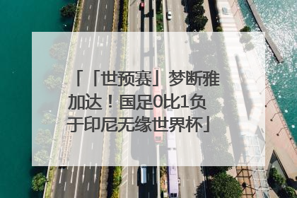 「世预赛」梦断雅加达！国足0比1负于印尼无缘世界杯
