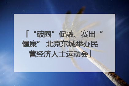 “破圈”促融、赛出“健康” 北京东城举办民营经济人士运动会