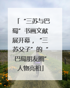 “三苏与巴蜀”书画文献展开幕，“三苏父子”的“巴蜀朋友圈”人物亮相