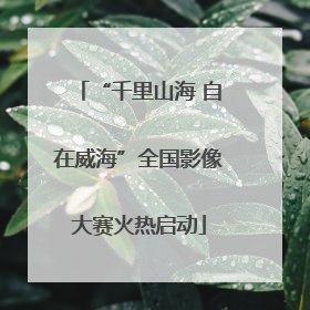 “千里山海 自在威海”全国影像大赛火热启动