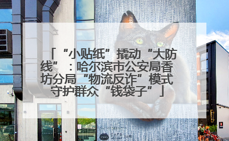 “小贴纸”撬动“大防线”：哈尔滨市公安局香坊分局“物流反诈”模式守护群众“钱袋子”