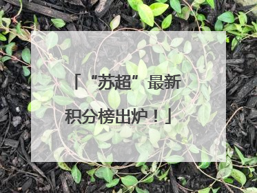 “苏超”最新积分榜出炉！