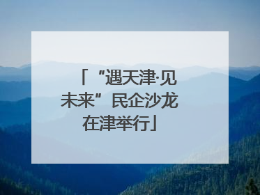 “遇天津·见未来”民企沙龙在津举行