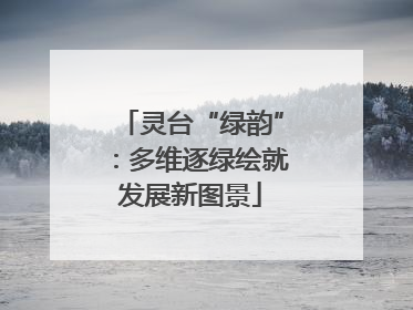 灵台“绿韵”：多维逐绿绘就发展新图景
