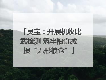 灵宝：开展机收比武检测 筑牢粮食减损“无形粮仓”