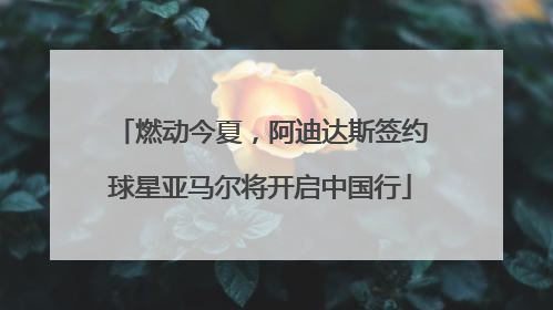 燃动今夏，阿迪达斯签约球星亚马尔将开启中国行