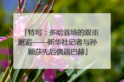 特写：多哈赛场的双重邂逅——新华社记者与孙颖莎先后偶遇巴赫