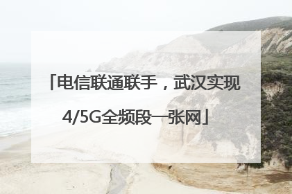 电信联通联手，武汉实现4/5G全频段一张网