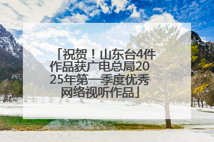 祝贺！山东台4件作品获广电总局2025年第一季度优秀网络视听作品