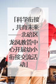 科学衔接，共育未来——北碚区龙凤教管中心开展幼小衔接交流活动