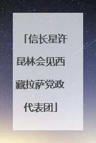 信长星许昆林会见西藏拉萨党政代表团