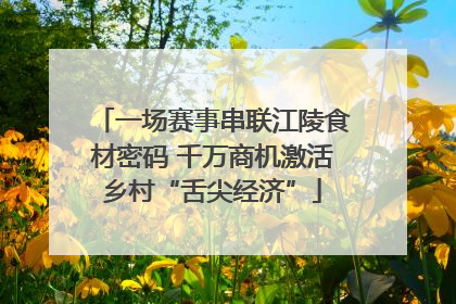 一场赛事串联江陵食材密码 千万商机激活乡村“舌尖经济”