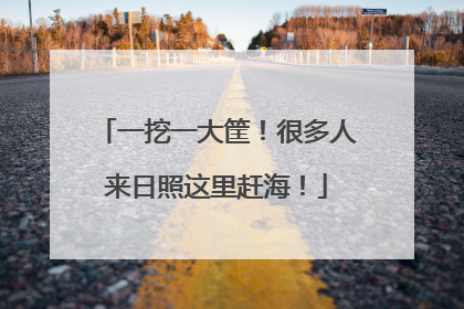一挖一大筐！很多人来日照这里赶海！