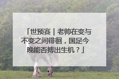 世预赛｜老帅在变与不变之间徘徊，国足今晚能否搏出生机？