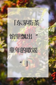 东茅街茶馆里飘出“童年的歌谣”