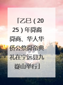 乙巳（2025）年舜裔舜商、华人华侨公祭舜帝典礼在宁远县九嶷山举行