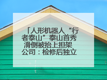 人形机器人“行者泰山”泰山首秀滑倒被抬上担架 公司：检修后独立下山 测试就是为暴露问题