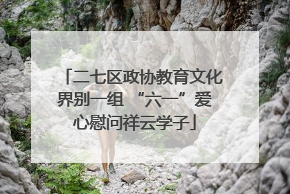 二七区政协教育文化界别一组 “六一”爱心慰问祥云学子