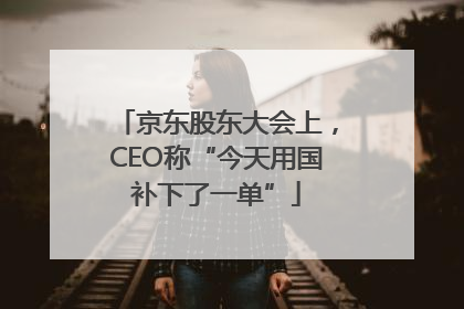 京东股东大会上，CEO称“今天用国补下了一单”