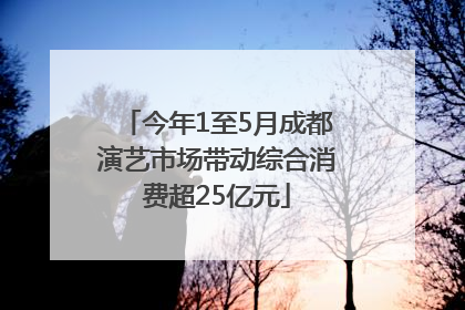 今年1至5月成都演艺市场带动综合消费超25亿元