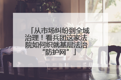 从市场纠纷到全域治理！看兵团这家法院如何织就基层法治 “防护网”