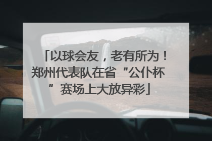 以球会友，老有所为！郑州代表队在省“公仆杯”赛场上大放异彩