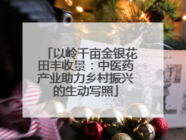 以岭千亩金银花田丰收景：中医药产业助力乡村振兴的生动写照