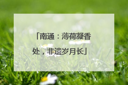 南通：薄荷凝香处，非遗岁月长