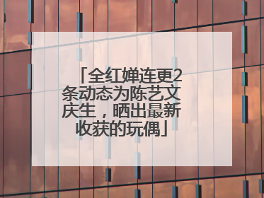 全红婵连更2条动态为陈艺文庆生，晒出最新收获的玩偶