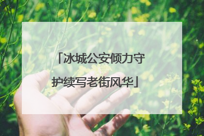 冰城公安倾力守护续写老街风华