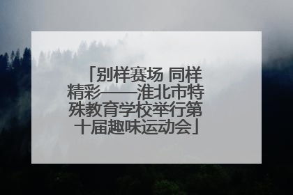 别样赛场 同样精彩——淮北市特殊教育学校举行第十届趣味运动会