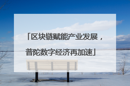 区块链赋能产业发展，普陀数字经济再加速