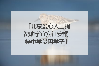 北京爱心人士捐资助学宜宾江安桐梓中学贫困学子