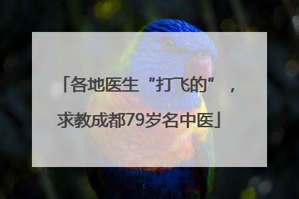 各地医生“打飞的”，求教成都79岁名中医