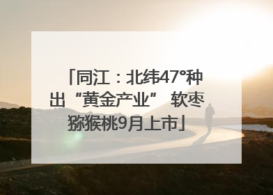 同江：北纬47°种出“黄金产业” 软枣猕猴桃9月上市