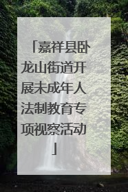 嘉祥县卧龙山街道开展未成年人法制教育专项视察活动