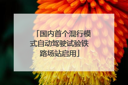 国内首个混行模式自动驾驶试验铁路场站启用