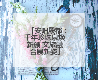 安阳殷都：千年珍珠泉焕新颜 文旅融合展新姿