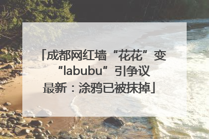 成都网红墙“花花”变“labubu”引争议 最新：涂鸦已被抹掉