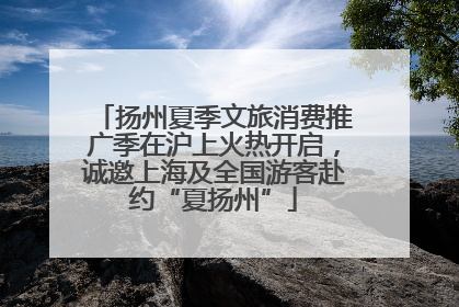 扬州夏季文旅消费推广季在沪上火热开启，诚邀上海及全国游客赴约“夏扬州”