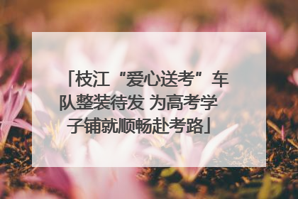 枝江“爱心送考”车队整装待发 为高考学子铺就顺畅赴考路
