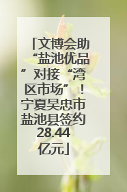 文博会助“盐池优品”对接“湾区市场”！宁夏吴忠市盐池县签约28.44亿元