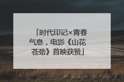 时代印记×青春气息，电影《山花苍劲》首映获赞
