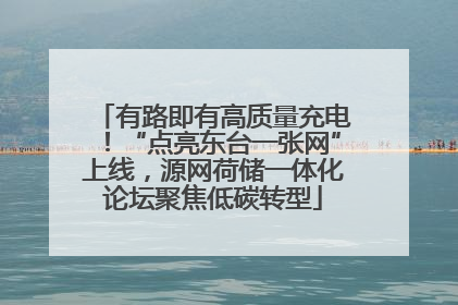 有路即有高质量充电！“点亮东台一张网”上线，源网荷储一体化论坛聚焦低碳转型