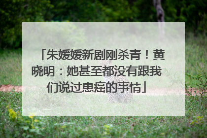 朱媛媛新剧刚杀青！黄晓明：她甚至都没有跟我们说过患癌的事情