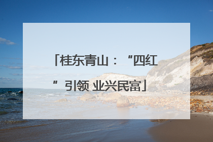 桂东青山：“四红”引领 业兴民富