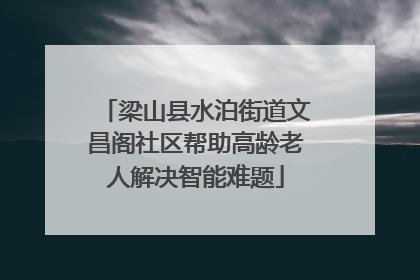 梁山县水泊街道文昌阁社区帮助高龄老人解决智能难题