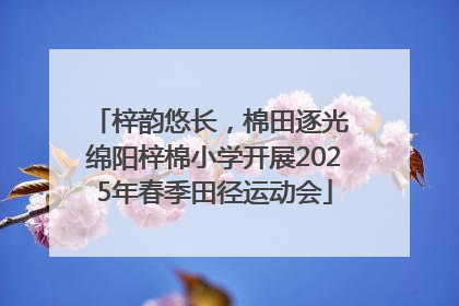 梓韵悠长，棉田逐光 绵阳梓棉小学开展2025年春季田径运动会