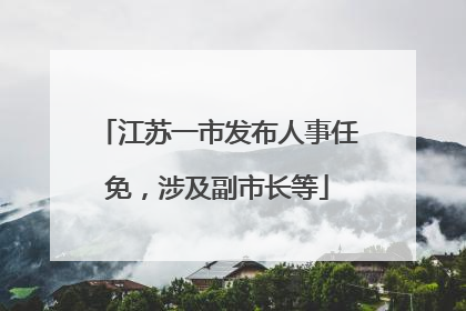 江苏一市发布人事任免，涉及副市长等
